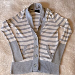 AEO Waffle Knit Striped Cardigan